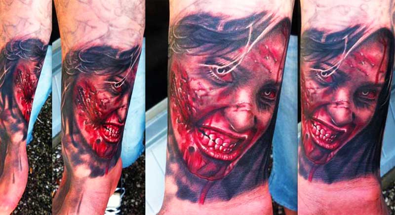 tatuaje zombie