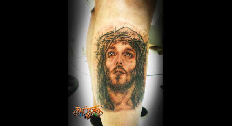 tatuaje de cristo